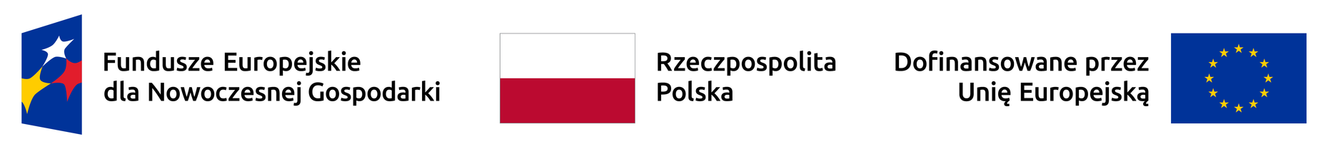 Fundusze Europejskie dla Nowoczesnej Gospodarki — Rzeczpospolita Polska — Dofinansowane przez Unię Europejską